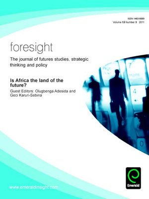 cover image of foresight, Volume 13, Issue 3